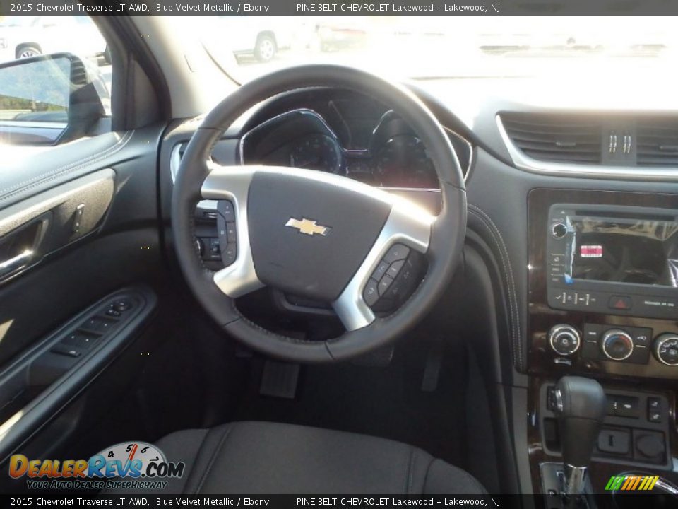 2015 Chevrolet Traverse LT AWD Blue Velvet Metallic / Ebony Photo #8