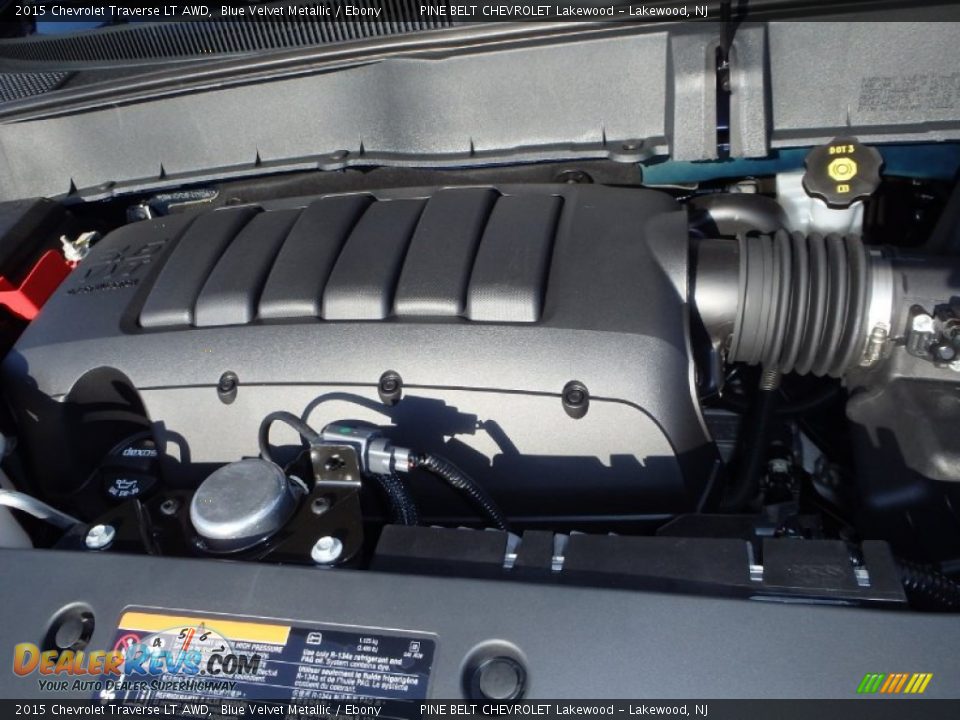 2015 Chevrolet Traverse LT AWD Blue Velvet Metallic / Ebony Photo #11
