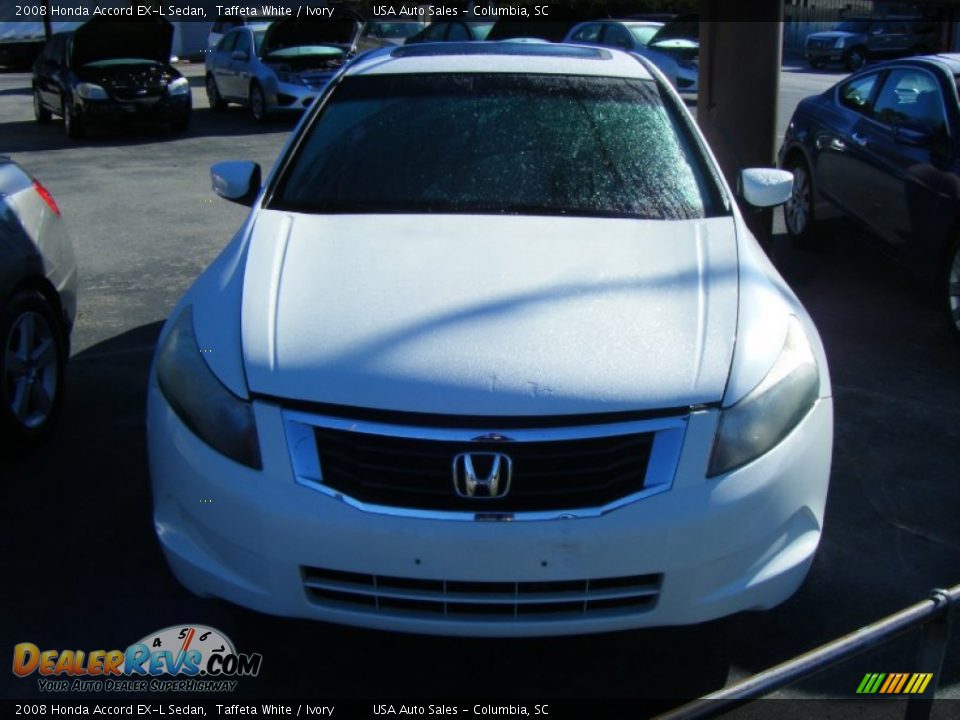 2008 Honda Accord EX-L Sedan Taffeta White / Ivory Photo #1