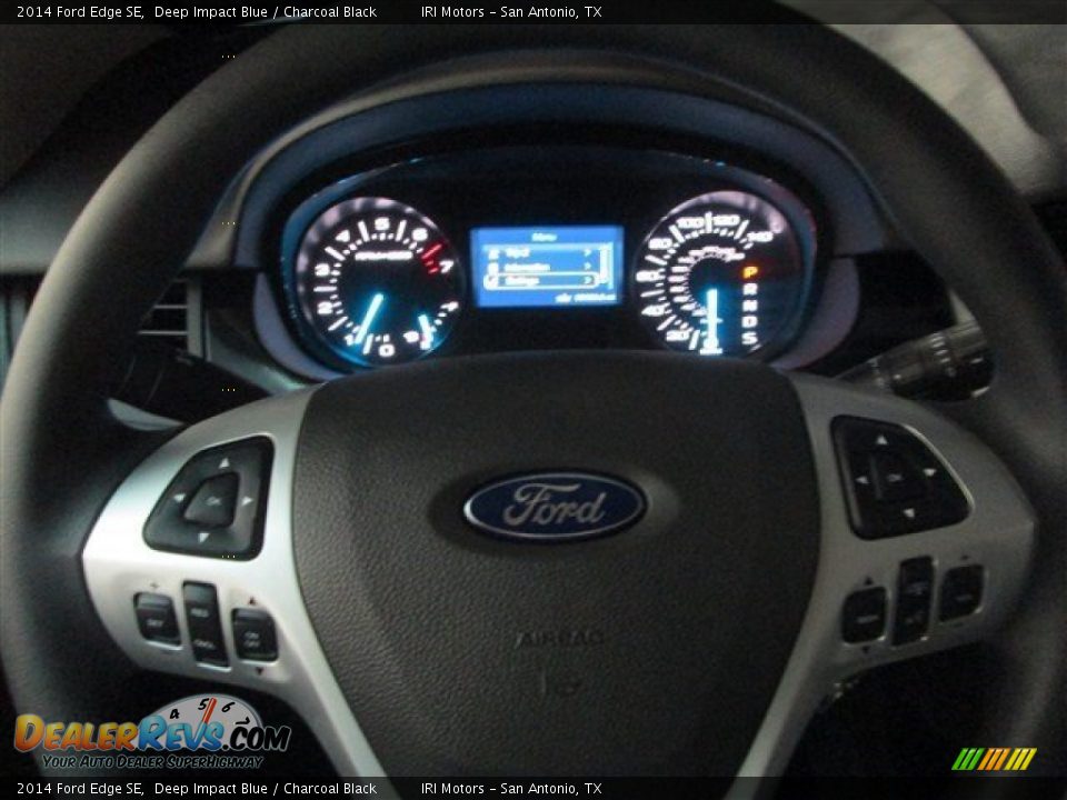 2014 Ford Edge SE Deep Impact Blue / Charcoal Black Photo #20