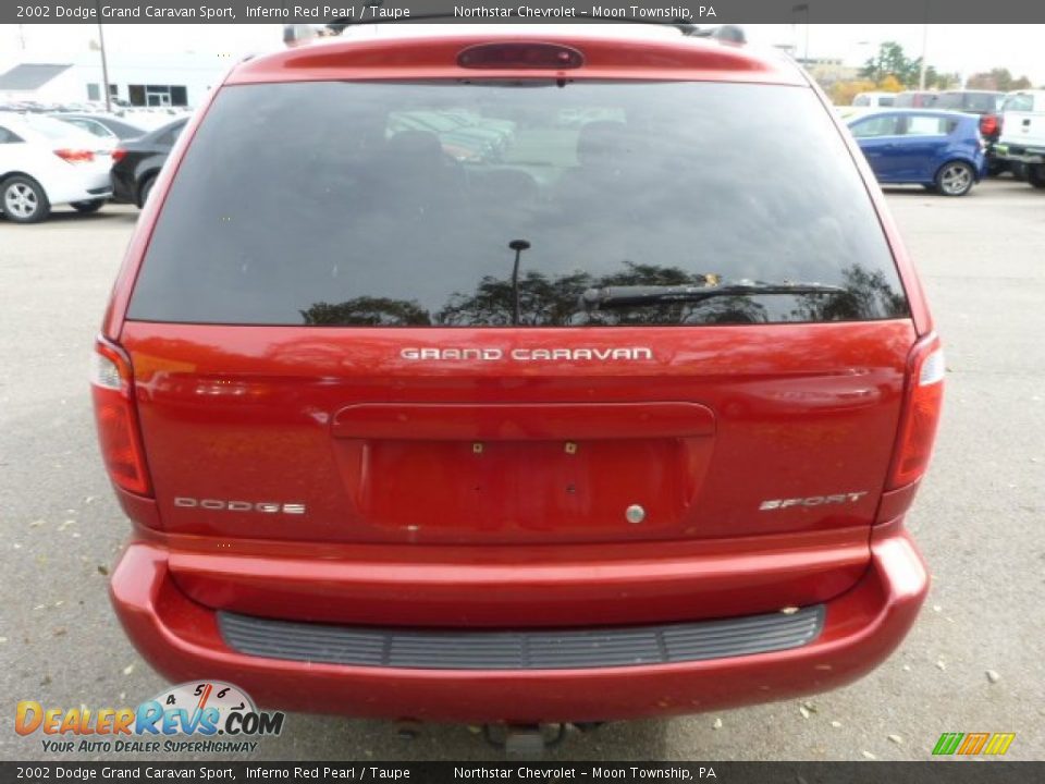 2002 Dodge Grand Caravan Sport Inferno Red Pearl / Taupe Photo #3
