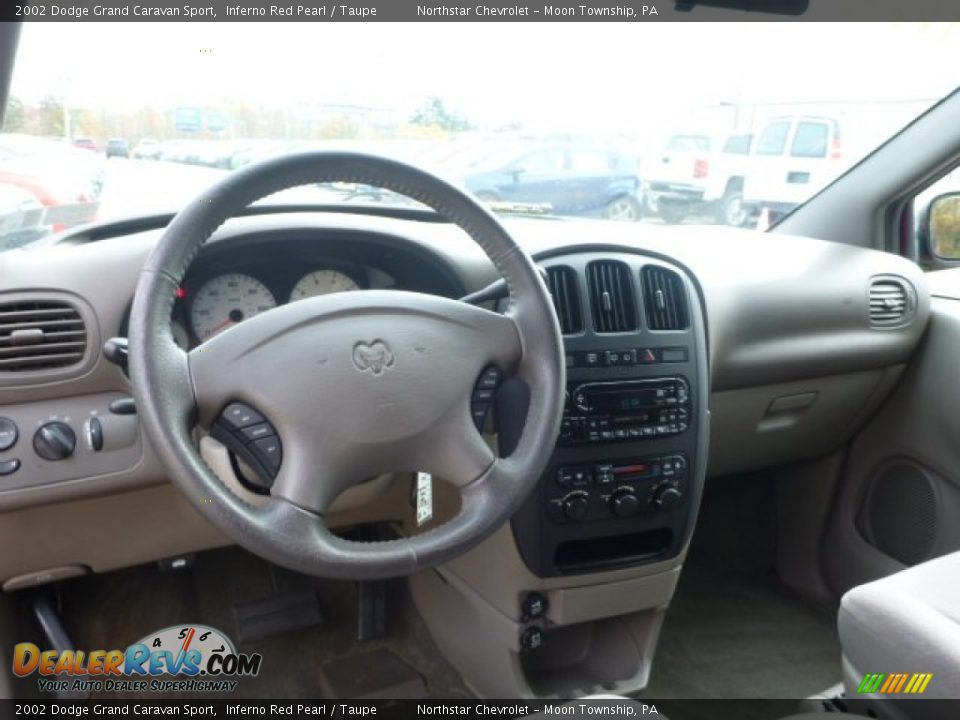 2002 Dodge Grand Caravan Sport Inferno Red Pearl / Taupe Photo #10