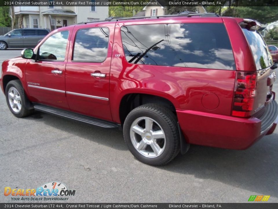 2014 Chevrolet Suburban LTZ 4x4 Crystal Red Tintcoat / Light Cashmere/Dark Cashmere Photo #4