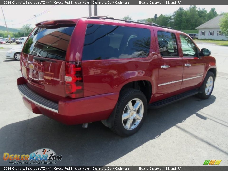 2014 Chevrolet Suburban LTZ 4x4 Crystal Red Tintcoat / Light Cashmere/Dark Cashmere Photo #6