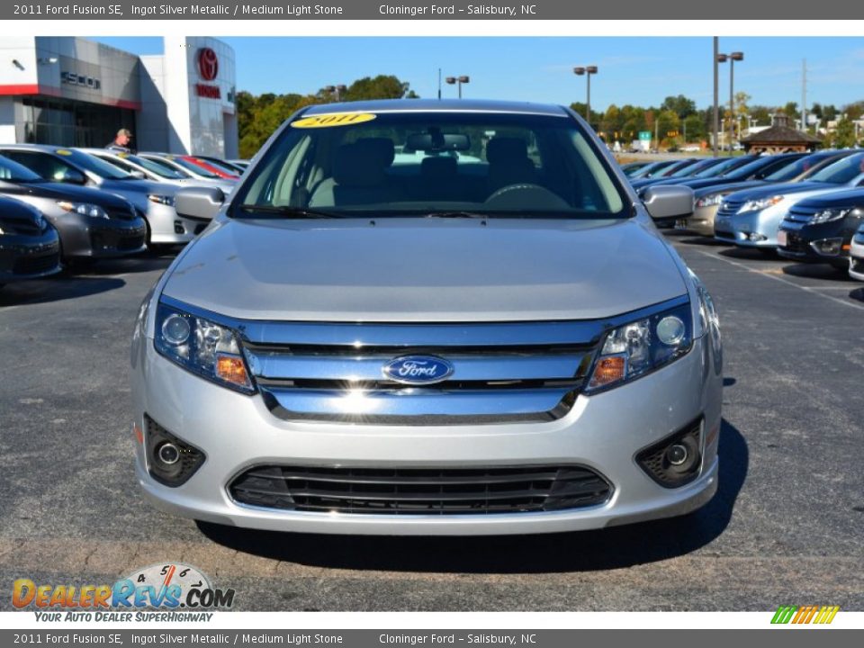 2011 Ford Fusion SE Ingot Silver Metallic / Medium Light Stone Photo #30