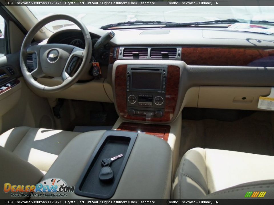 2014 Chevrolet Suburban LTZ 4x4 Crystal Red Tintcoat / Light Cashmere/Dark Cashmere Photo #11