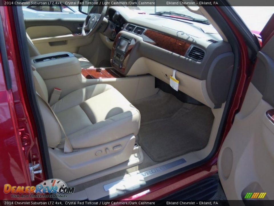 2014 Chevrolet Suburban LTZ 4x4 Crystal Red Tintcoat / Light Cashmere/Dark Cashmere Photo #14