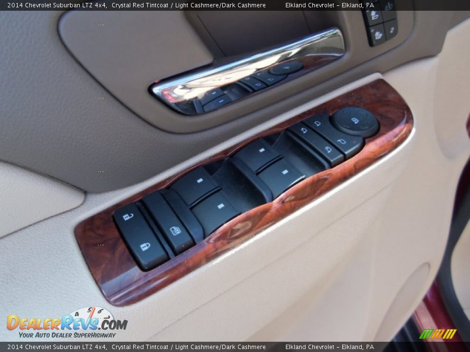 2014 Chevrolet Suburban LTZ 4x4 Crystal Red Tintcoat / Light Cashmere/Dark Cashmere Photo #22