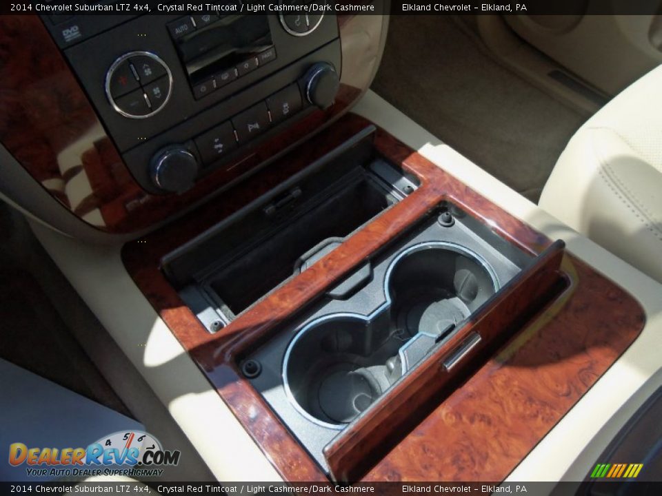 2014 Chevrolet Suburban LTZ 4x4 Crystal Red Tintcoat / Light Cashmere/Dark Cashmere Photo #30