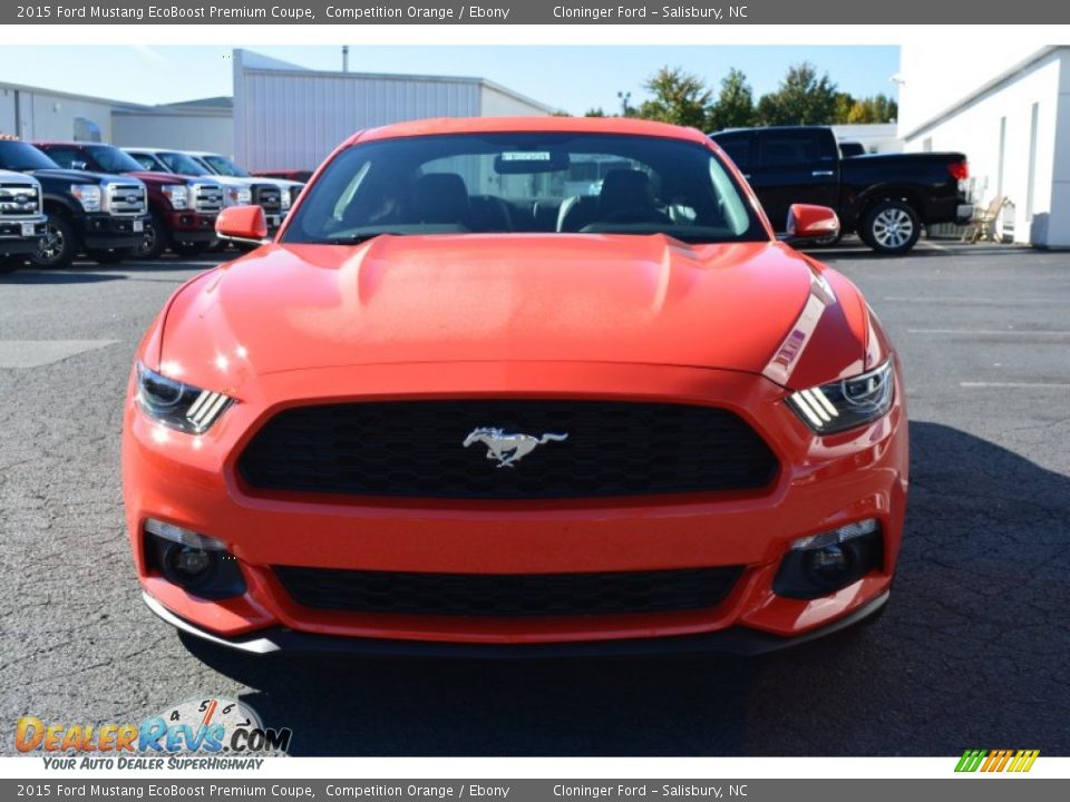 Competition Orange 2015 Ford Mustang EcoBoost Premium Coupe Photo #4