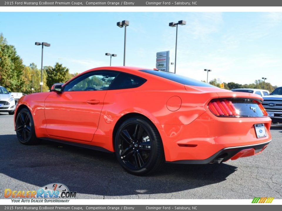 Competition Orange 2015 Ford Mustang EcoBoost Premium Coupe Photo #23