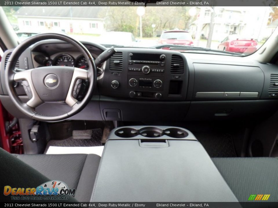 2013 Chevrolet Silverado 1500 LT Extended Cab 4x4 Deep Ruby Metallic / Ebony Photo #35