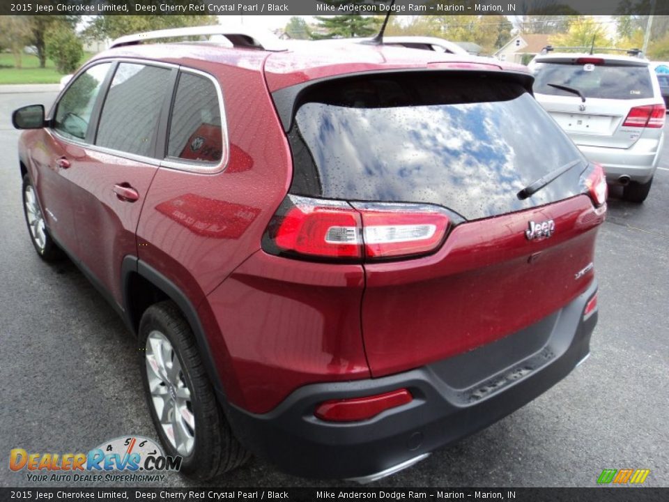 2015 Jeep Cherokee Limited Deep Cherry Red Crystal Pearl / Black Photo #3