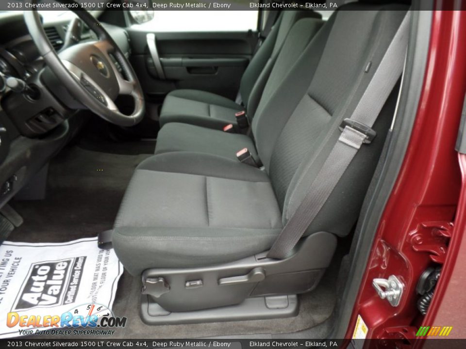 2013 Chevrolet Silverado 1500 LT Crew Cab 4x4 Deep Ruby Metallic / Ebony Photo #32