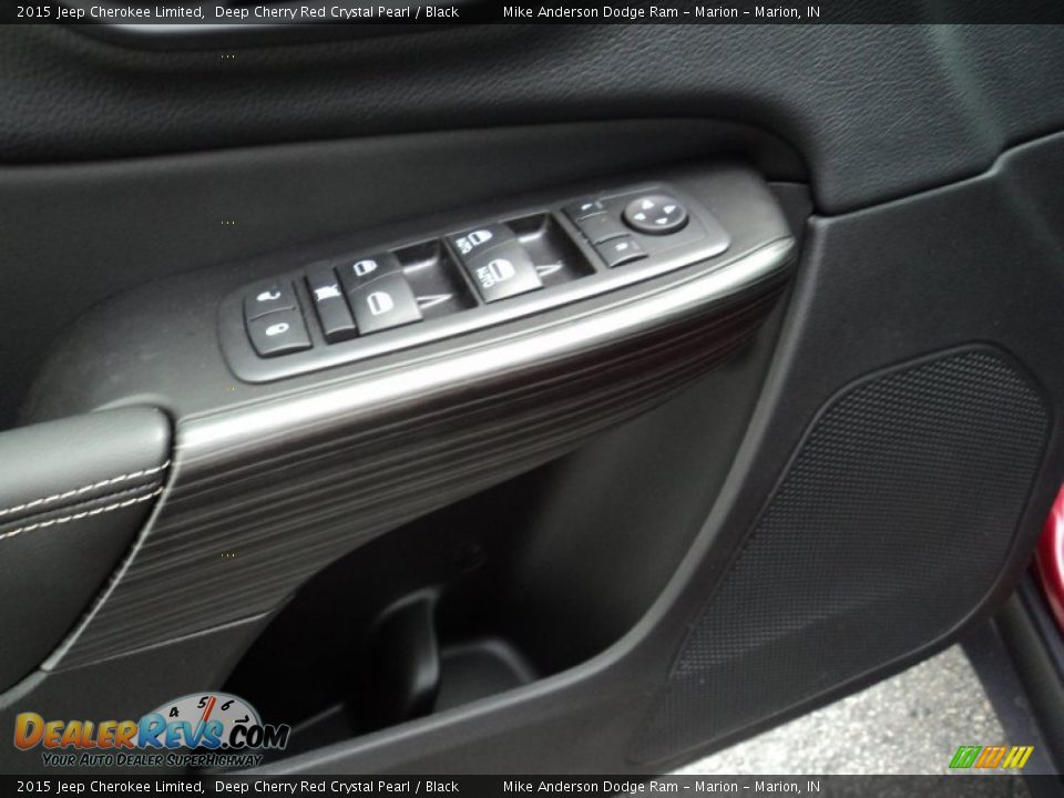 2015 Jeep Cherokee Limited Deep Cherry Red Crystal Pearl / Black Photo #11