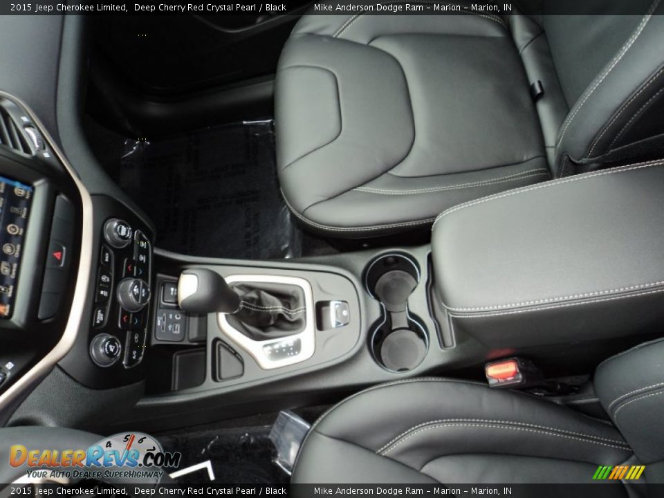 2015 Jeep Cherokee Limited Deep Cherry Red Crystal Pearl / Black Photo #14