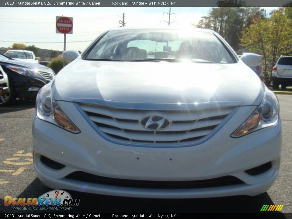 2013 Hyundai Sonata GLS Shimmering White / Camel Photo #2