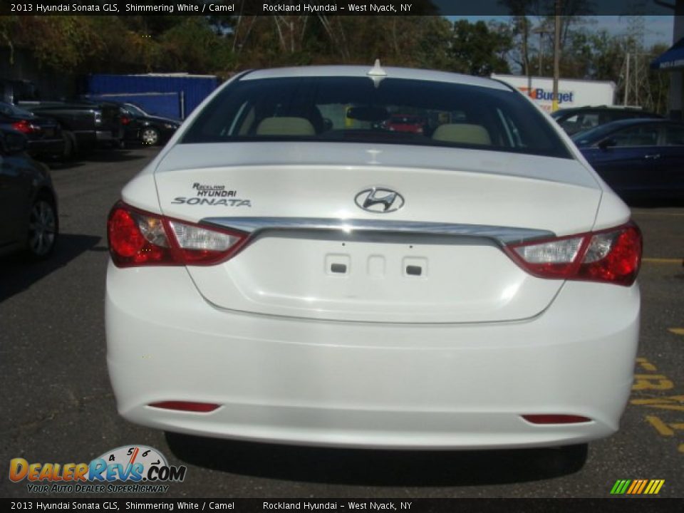 2013 Hyundai Sonata GLS Shimmering White / Camel Photo #5