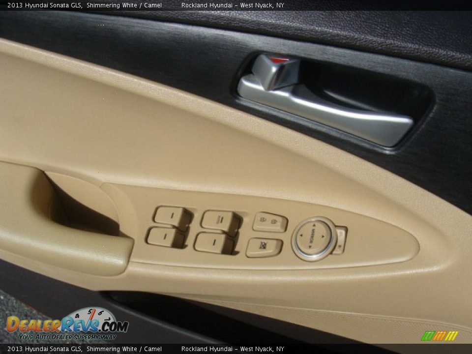 2013 Hyundai Sonata GLS Shimmering White / Camel Photo #8