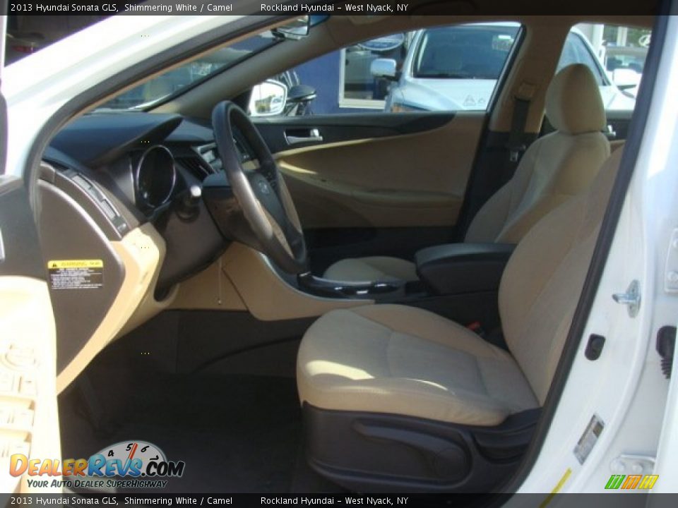 2013 Hyundai Sonata GLS Shimmering White / Camel Photo #10