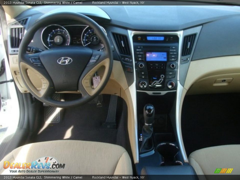 2013 Hyundai Sonata GLS Shimmering White / Camel Photo #11