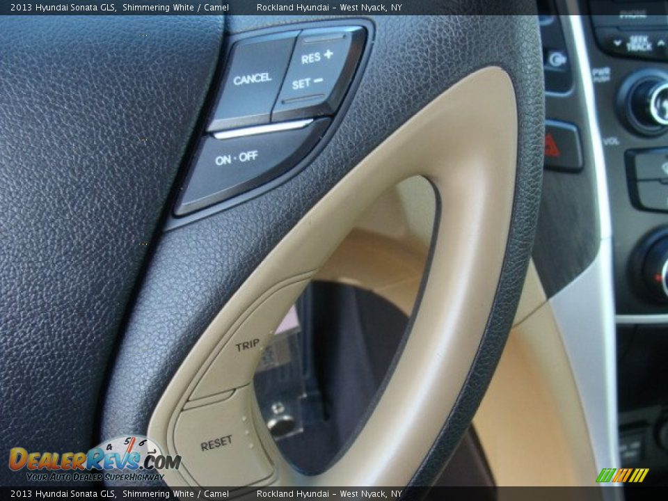 2013 Hyundai Sonata GLS Shimmering White / Camel Photo #15