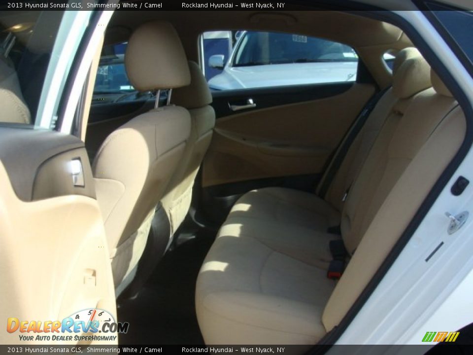 2013 Hyundai Sonata GLS Shimmering White / Camel Photo #20