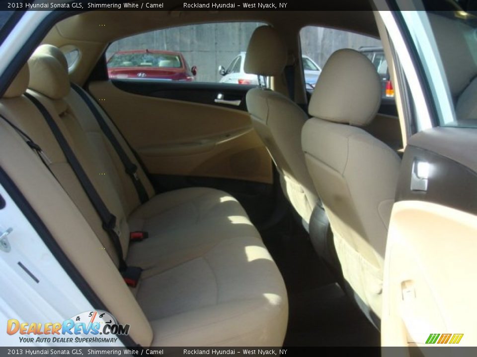 2013 Hyundai Sonata GLS Shimmering White / Camel Photo #23