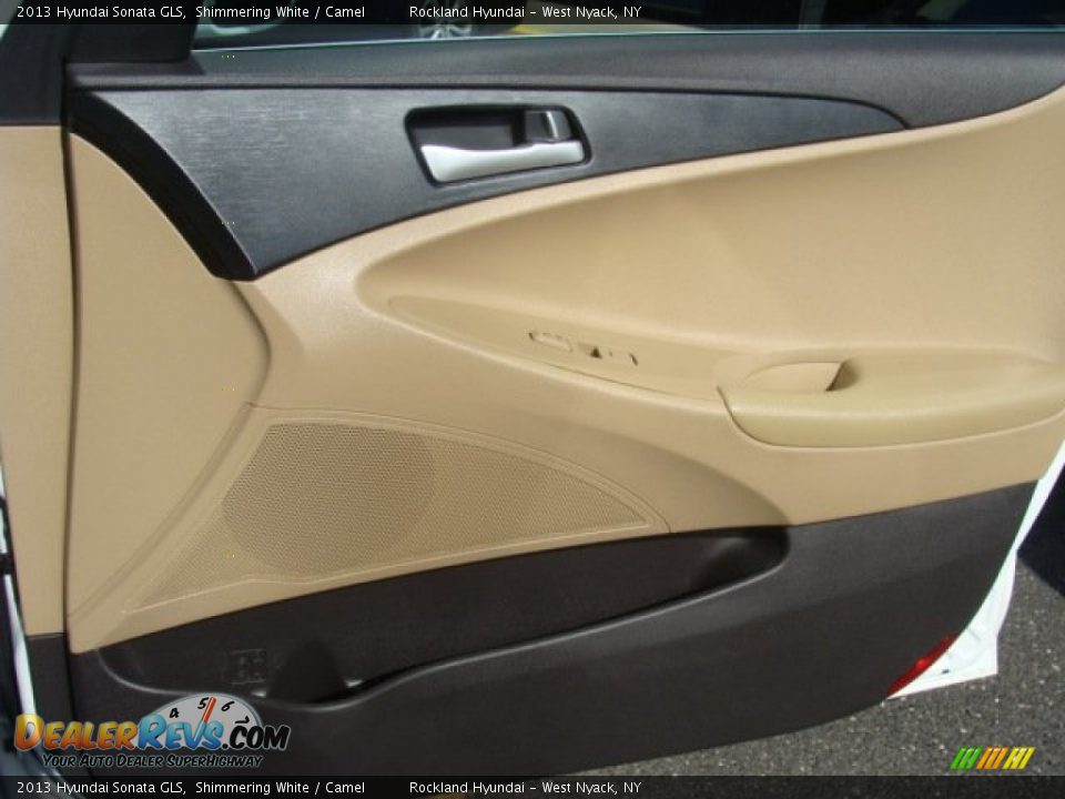 2013 Hyundai Sonata GLS Shimmering White / Camel Photo #24