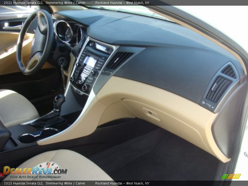 2013 Hyundai Sonata GLS Shimmering White / Camel Photo #25