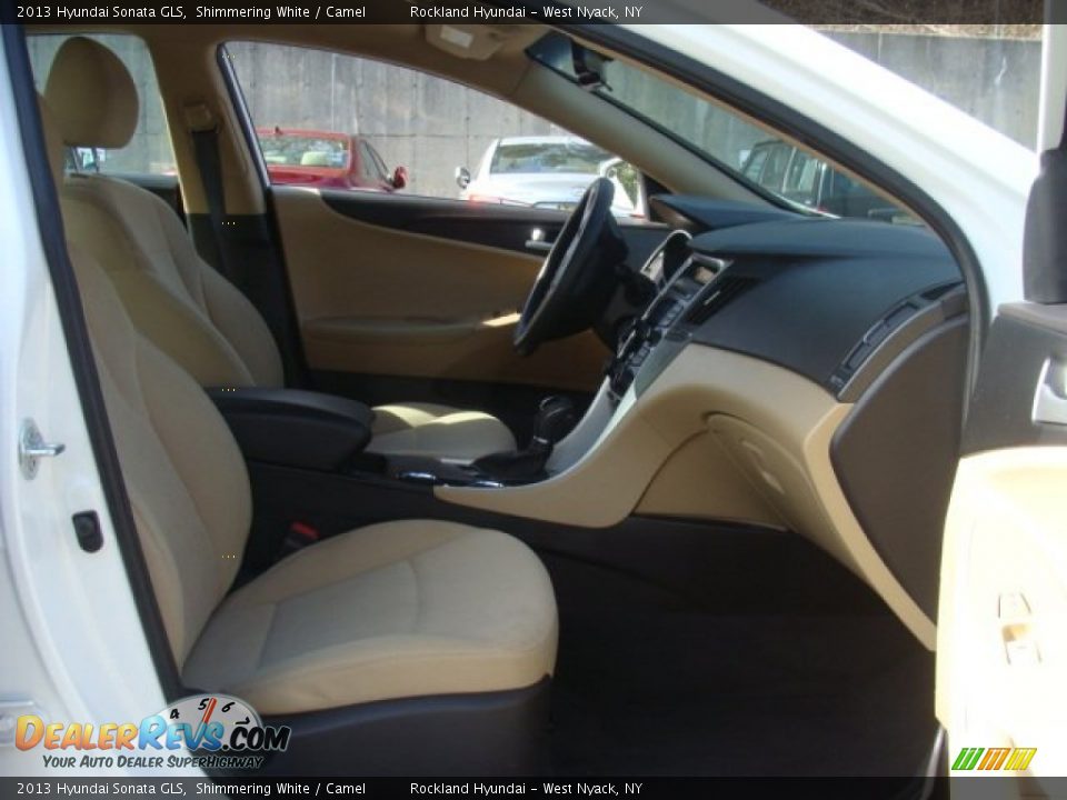 2013 Hyundai Sonata GLS Shimmering White / Camel Photo #26