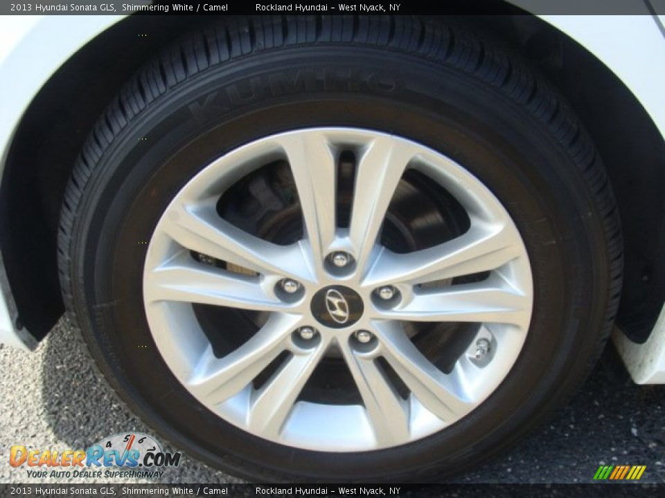 2013 Hyundai Sonata GLS Shimmering White / Camel Photo #27