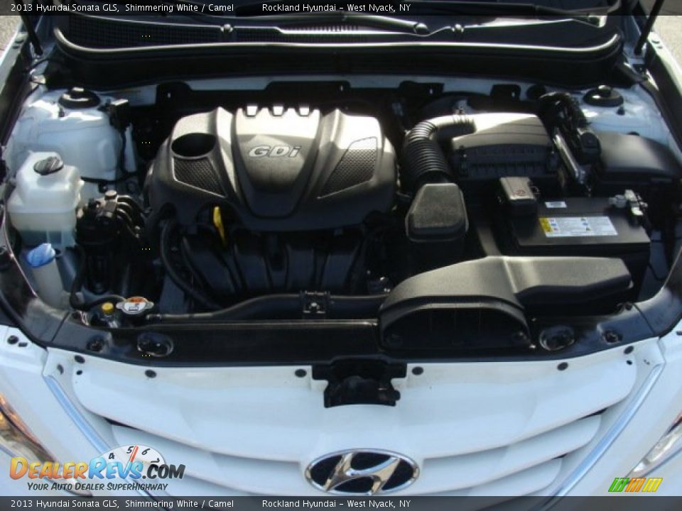 2013 Hyundai Sonata GLS Shimmering White / Camel Photo #29
