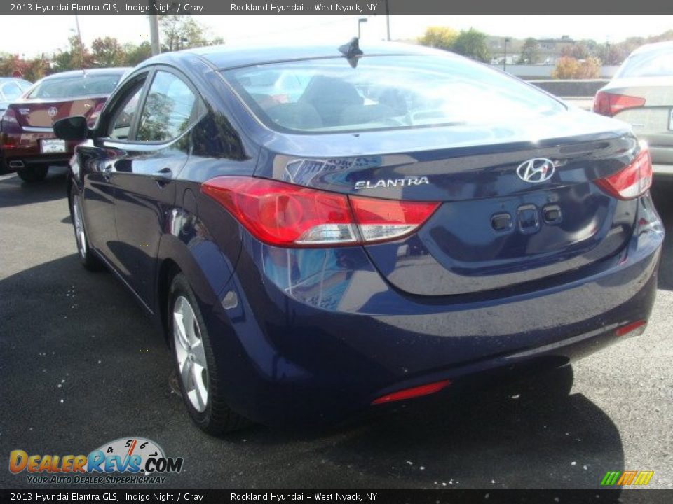 2013 Hyundai Elantra GLS Indigo Night / Gray Photo #6