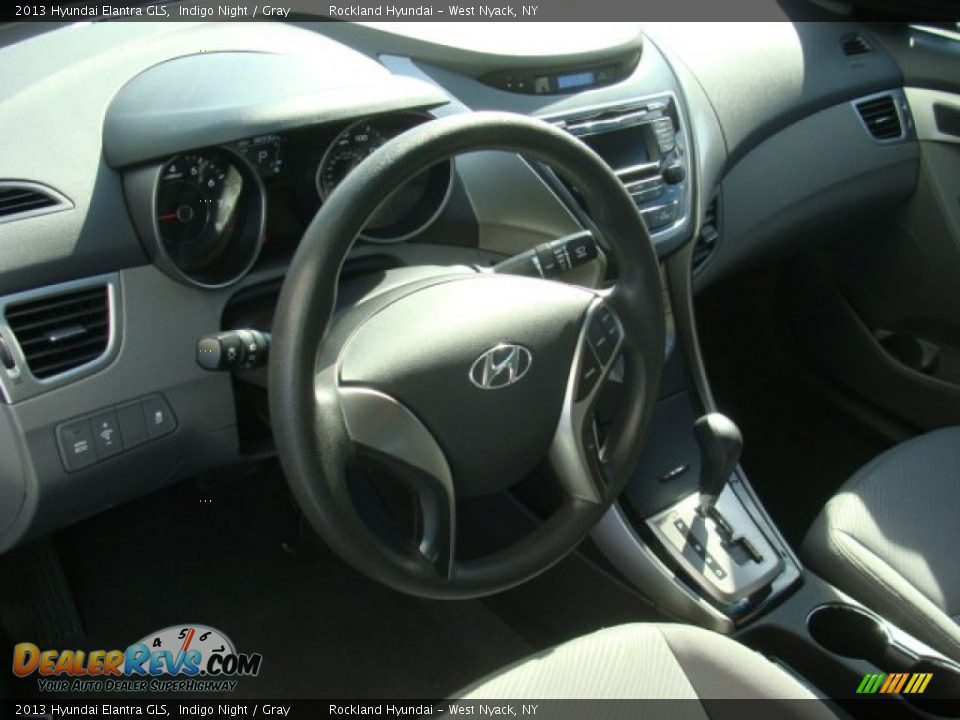 2013 Hyundai Elantra GLS Indigo Night / Gray Photo #9