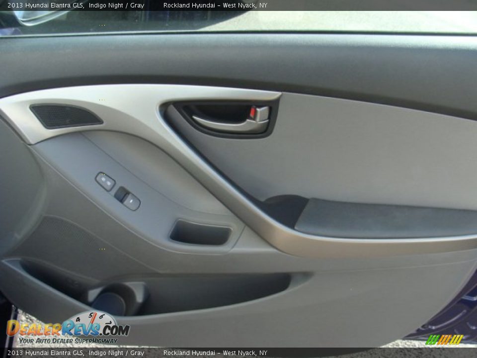 2013 Hyundai Elantra GLS Indigo Night / Gray Photo #22