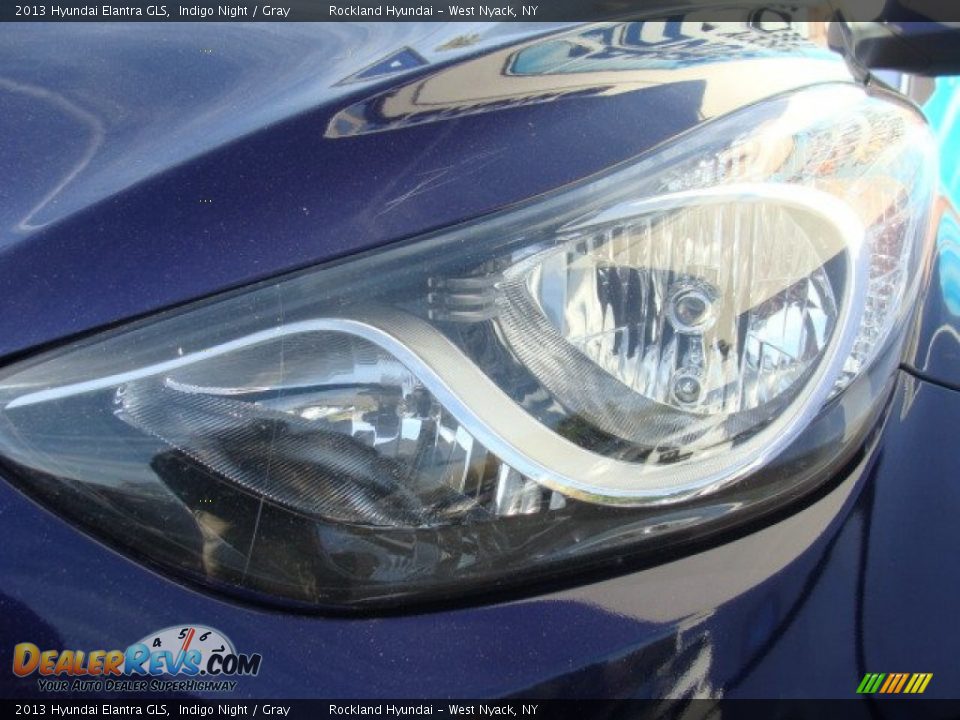 2013 Hyundai Elantra GLS Indigo Night / Gray Photo #28