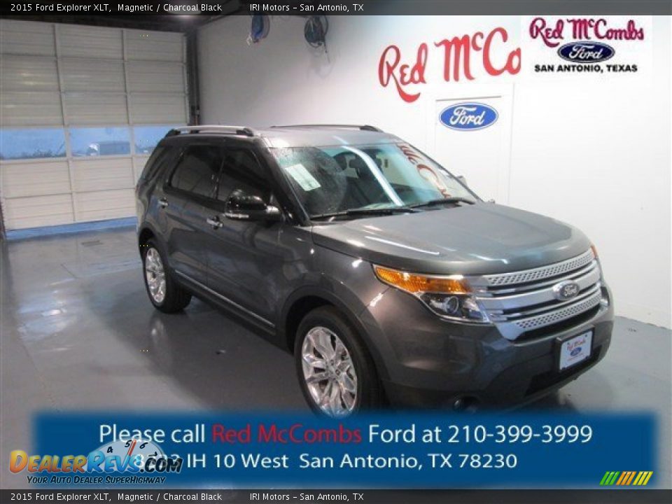 2015 Ford Explorer XLT Magnetic / Charcoal Black Photo #1