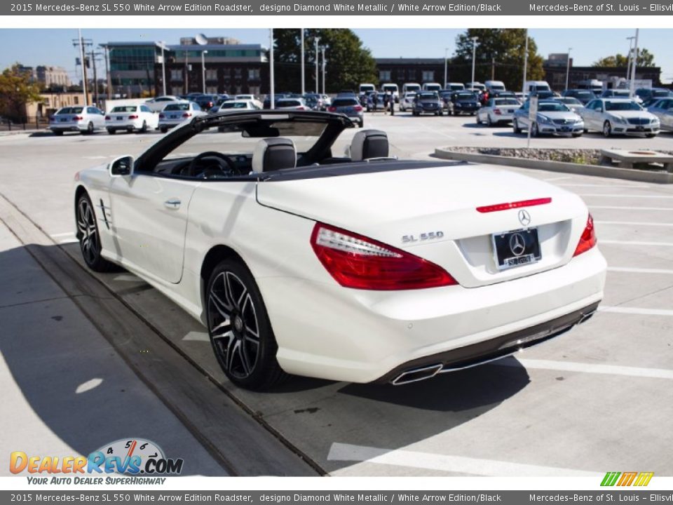 2015 Mercedes-Benz SL 550 White Arrow Edition Roadster designo Diamond White Metallic / White Arrow Edition/Black Photo #5
