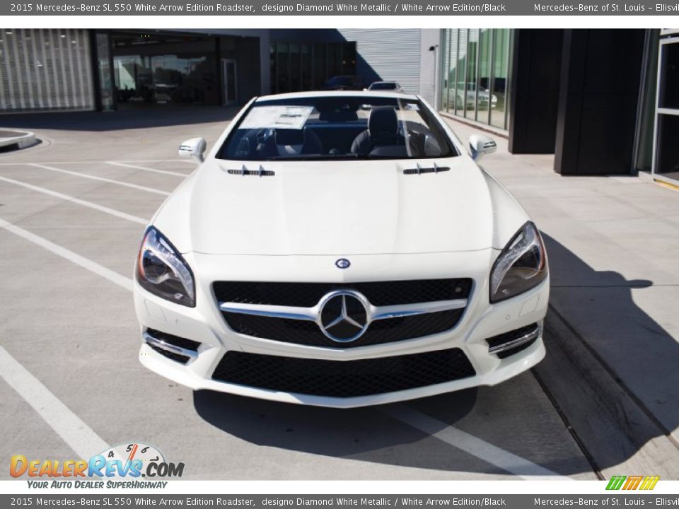 designo Diamond White Metallic 2015 Mercedes-Benz SL 550 White Arrow Edition Roadster Photo #9