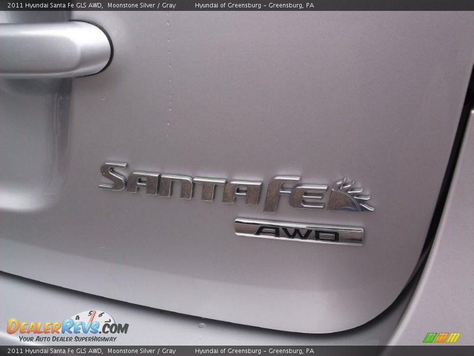 2011 Hyundai Santa Fe GLS AWD Moonstone Silver / Gray Photo #7