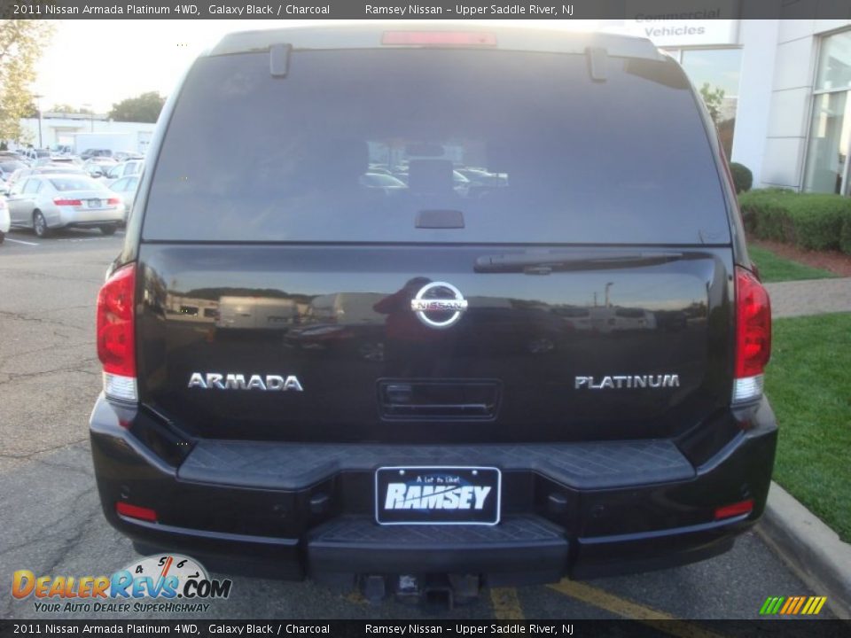 2011 Nissan Armada Platinum 4WD Galaxy Black / Charcoal Photo #6