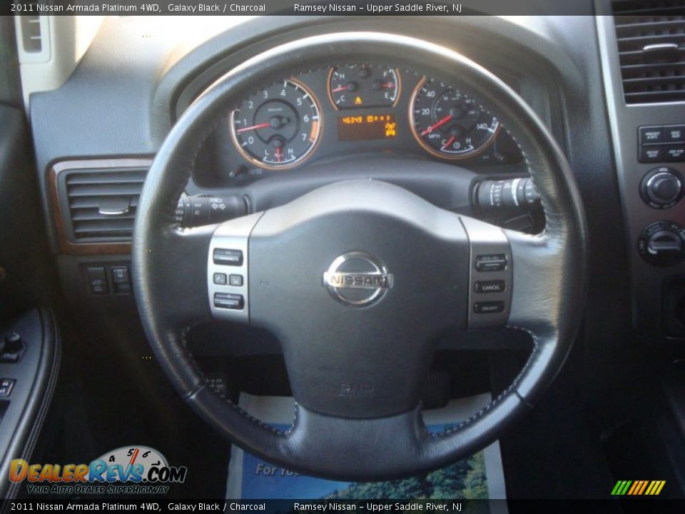 2011 Nissan Armada Platinum 4WD Galaxy Black / Charcoal Photo #23