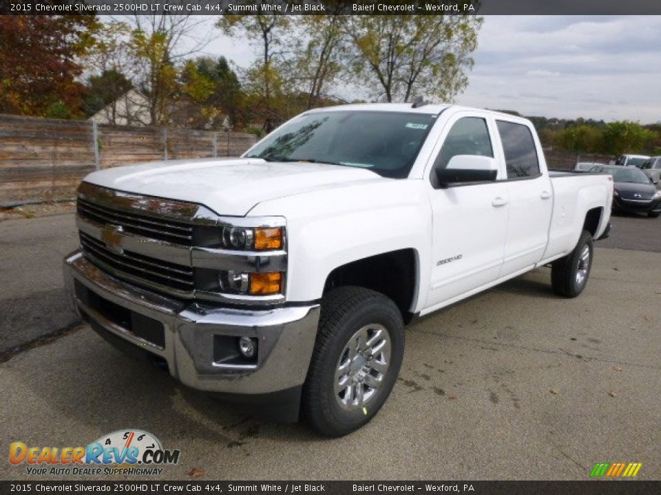 2015 Chevrolet Silverado 2500HD LT Crew Cab 4x4 Summit White / Jet Black Photo #2