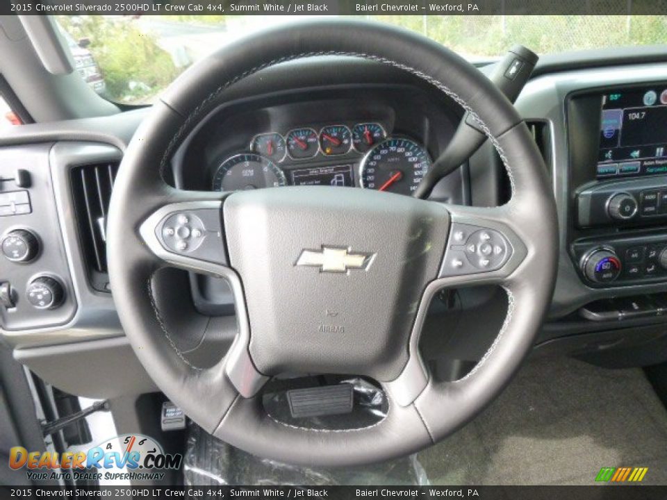 2015 Chevrolet Silverado 2500HD LT Crew Cab 4x4 Summit White / Jet Black Photo #19
