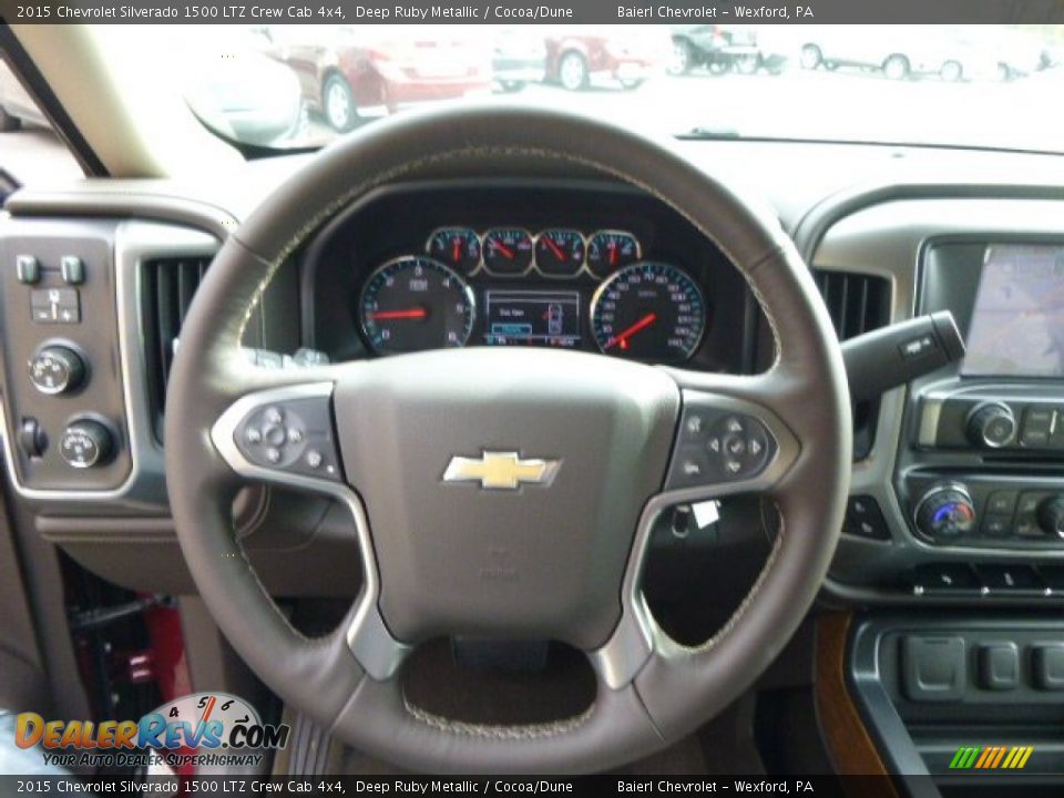 2015 Chevrolet Silverado 1500 LTZ Crew Cab 4x4 Steering Wheel Photo #19