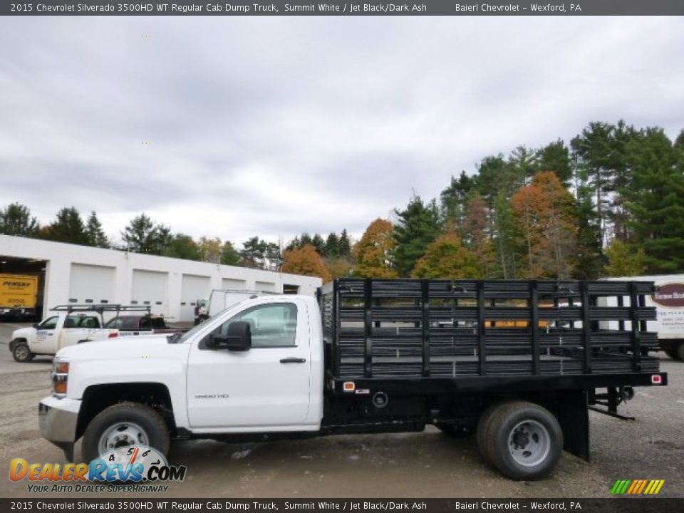 2015 Chevrolet Silverado 3500HD WT Regular Cab Dump Truck Summit White / Jet Black/Dark Ash Photo #1