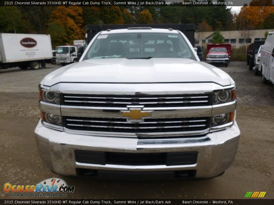 2015 Chevrolet Silverado 3500HD WT Regular Cab Dump Truck Summit White / Jet Black/Dark Ash Photo #3