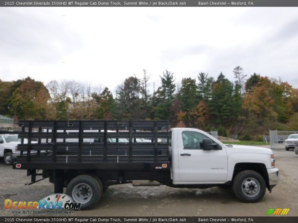 2015 Chevrolet Silverado 3500HD WT Regular Cab Dump Truck Summit White / Jet Black/Dark Ash Photo #5