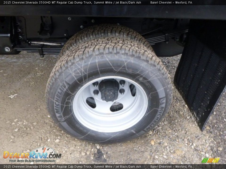 2015 Chevrolet Silverado 3500HD WT Regular Cab Dump Truck Summit White / Jet Black/Dark Ash Photo #9